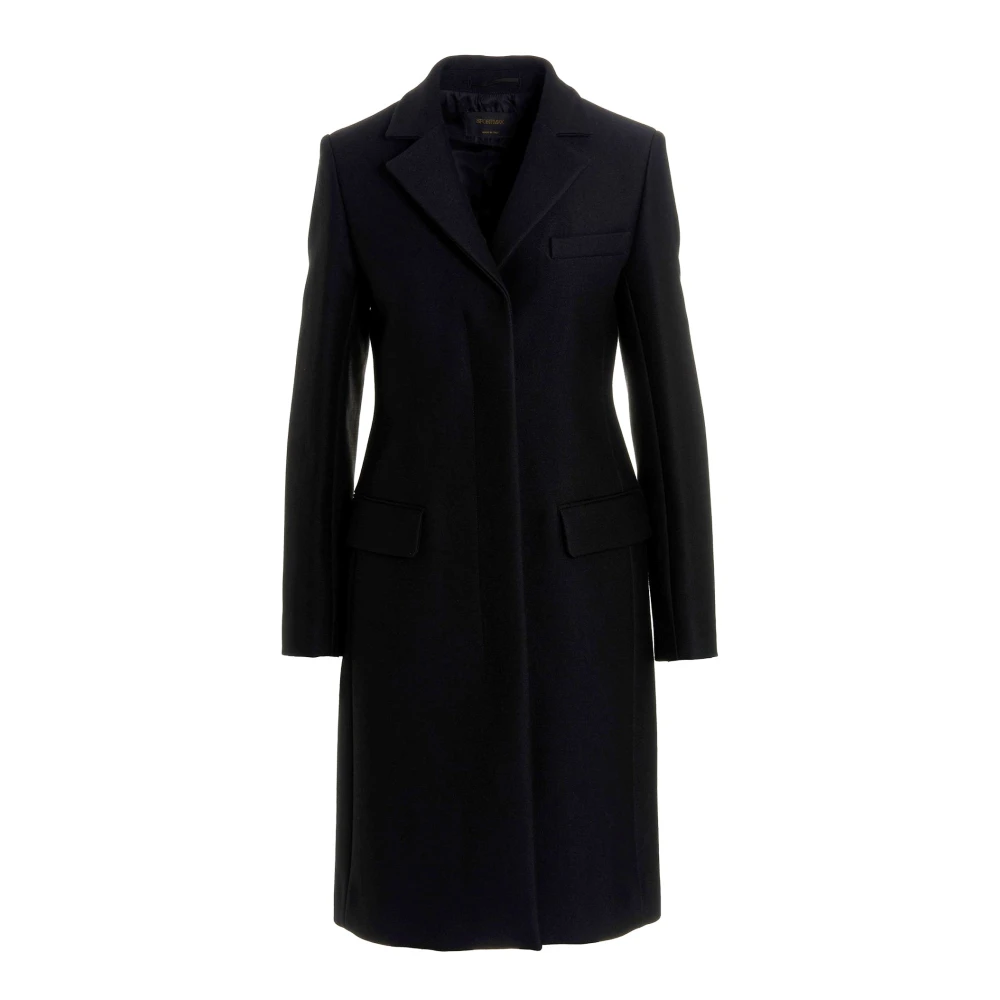 SPORTMAX Op maat gemaakte wollen jas zwart Black Dames