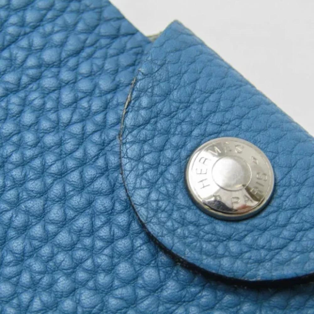 Hermès Vintage Pre-owned Leather home-office Blue Dames