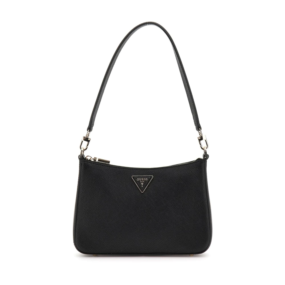 Guess Women's Black Shoulder Bags, One Size, Eco-Leather Shoulder Bag