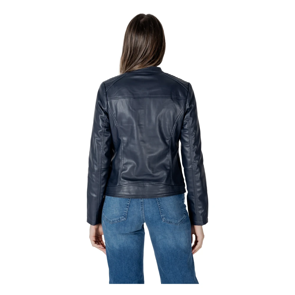 Street One Zwarte Zip-Up Jas Lente Zomer Vrouwen Black Dames
