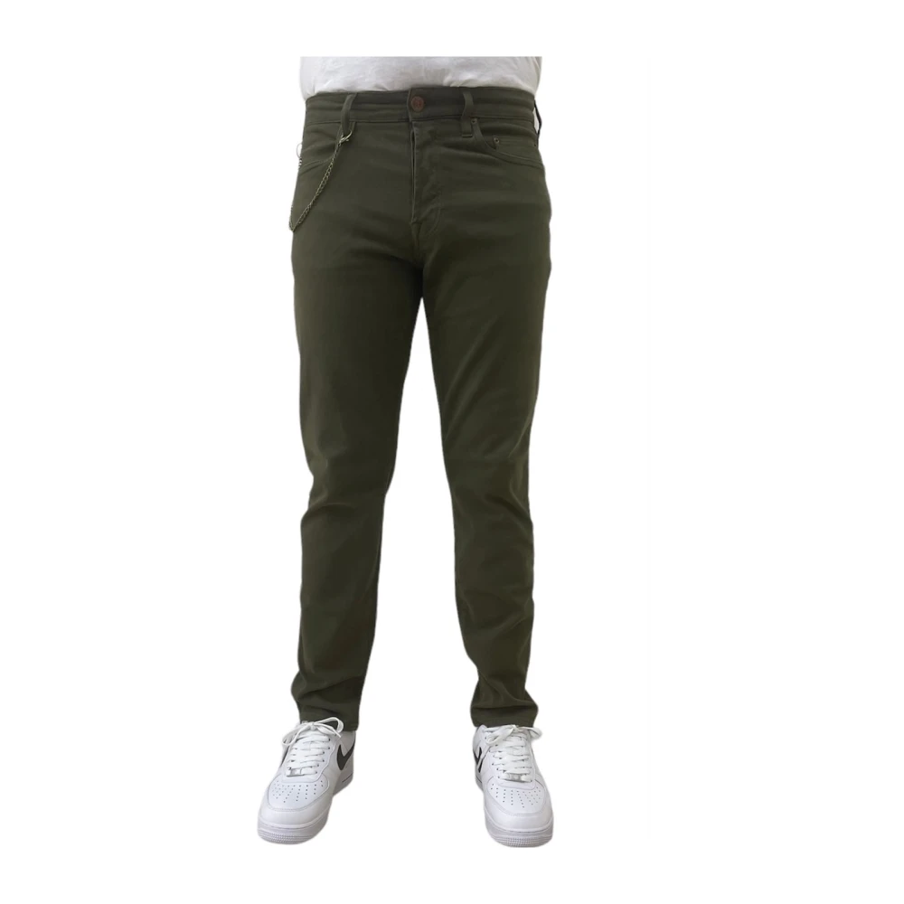 Siviglia Slim-fit Trousers Green Heren