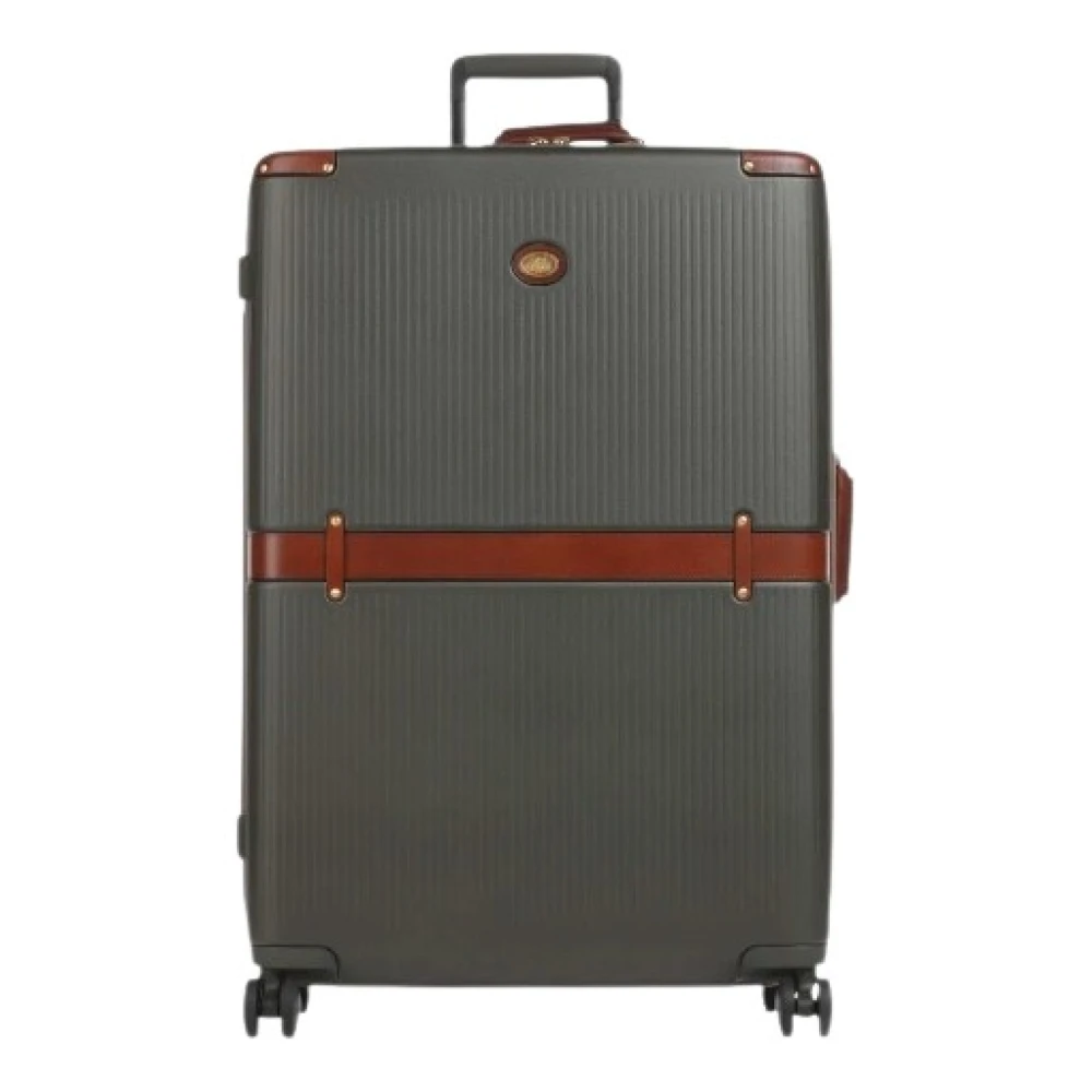 The Bridge Unisex Groente Koffers Groen, One Size, Katoen, Trolley Large