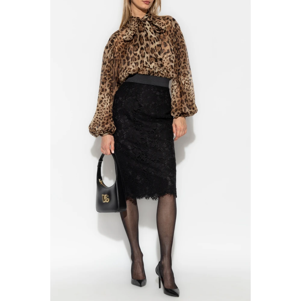 Dolce & Gabbana Kanten rok Black Dames