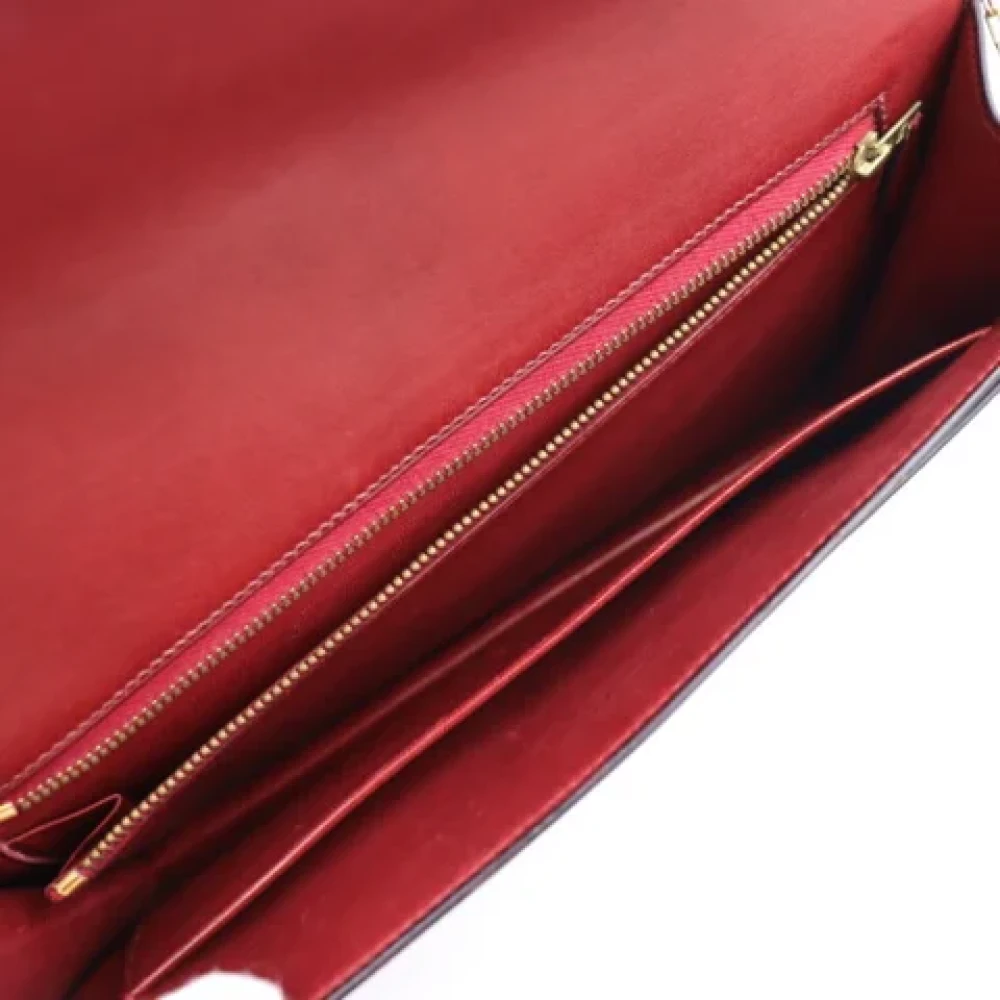 Hermès Vintage Pre-owned Fabric shoulder-bags Red Dames