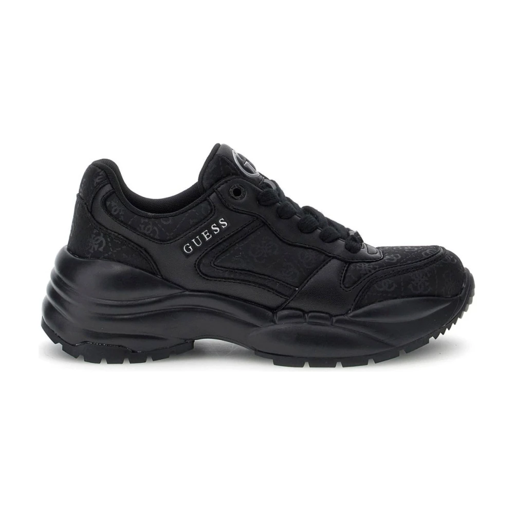 Guess Women's Black Sneakers, 3 Uk, Leisure Trainers