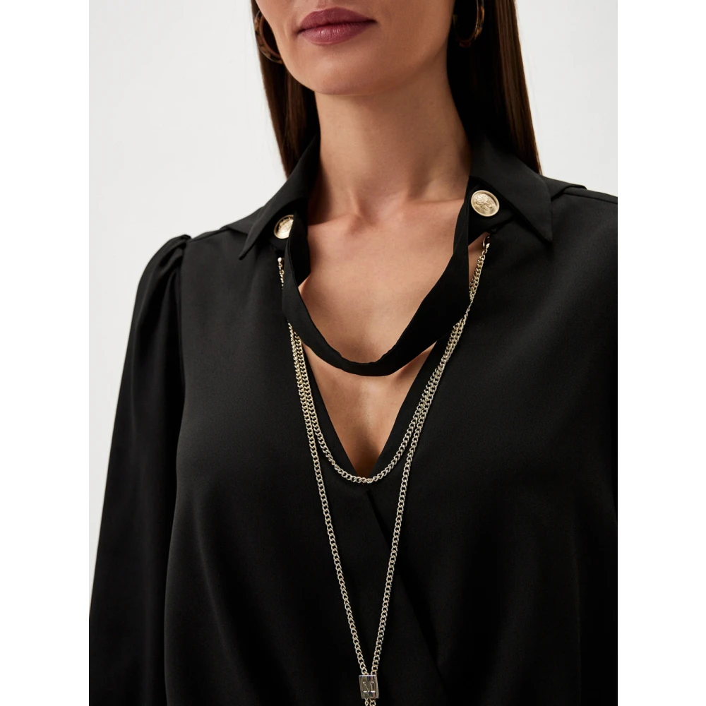 Guess Zwarte Shirt met Lange Mouwen Black Dames