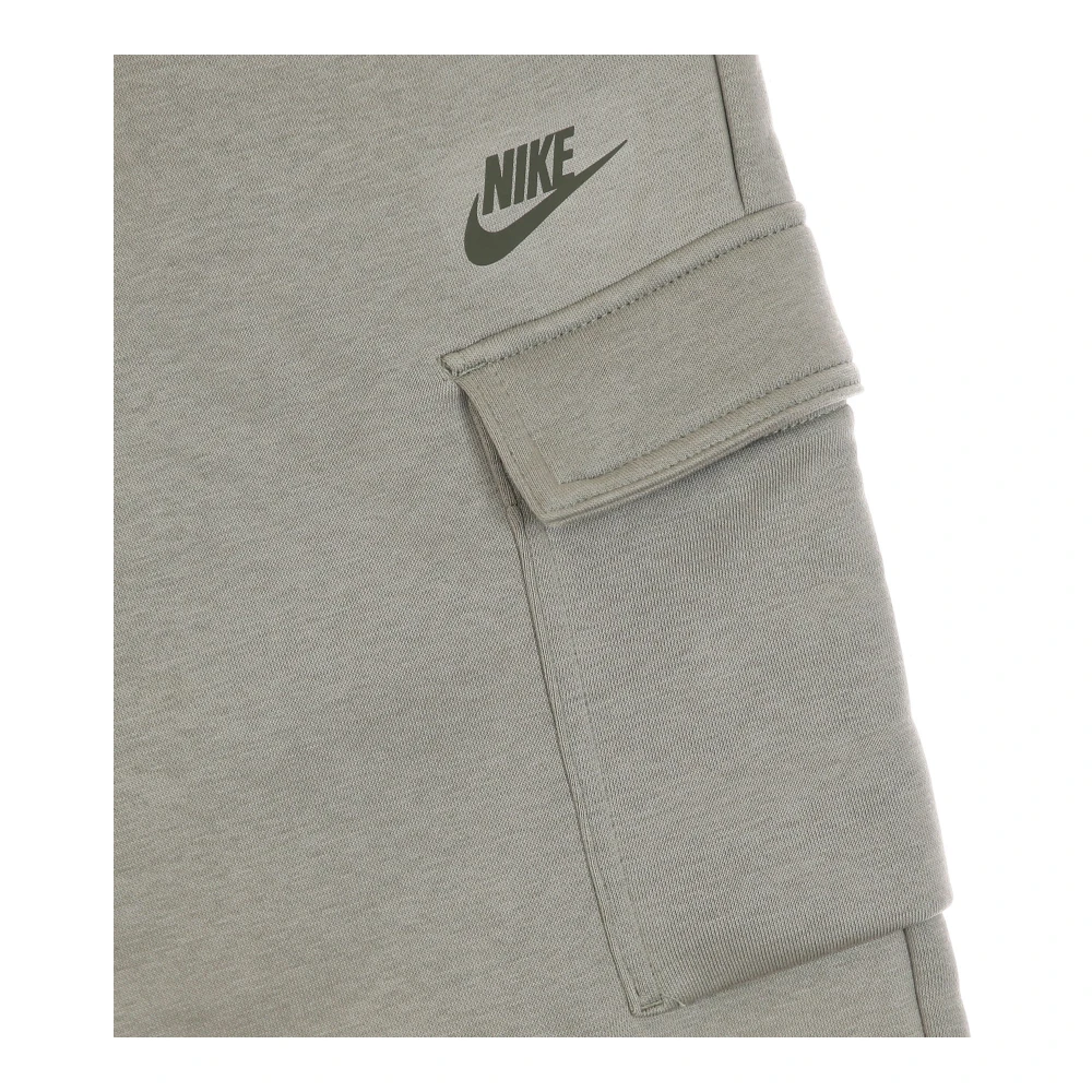 Nike Losse Fleece Cargo Broek Gray Dames