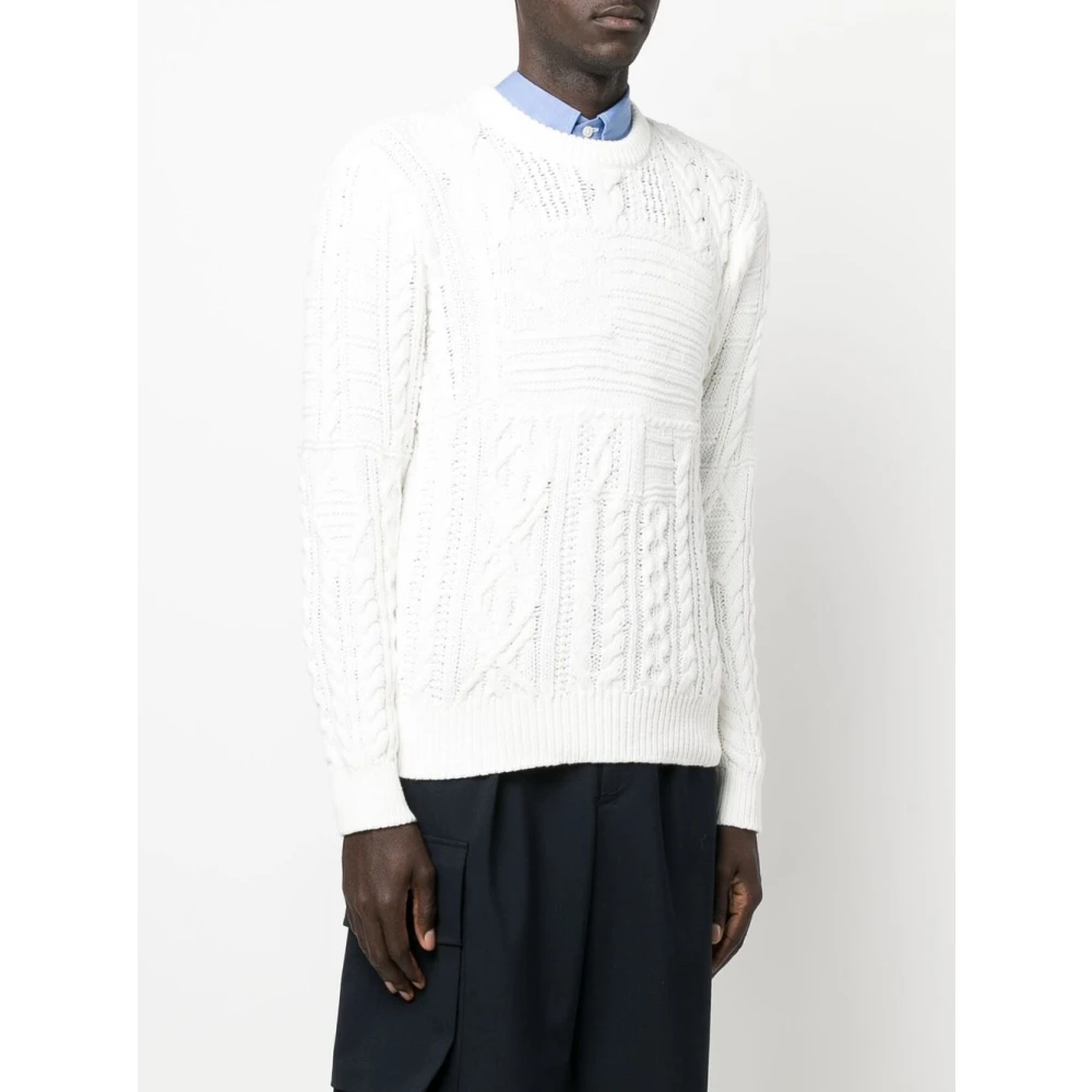 Polo Ralph Lauren Mesh Villa Sweater White Heren