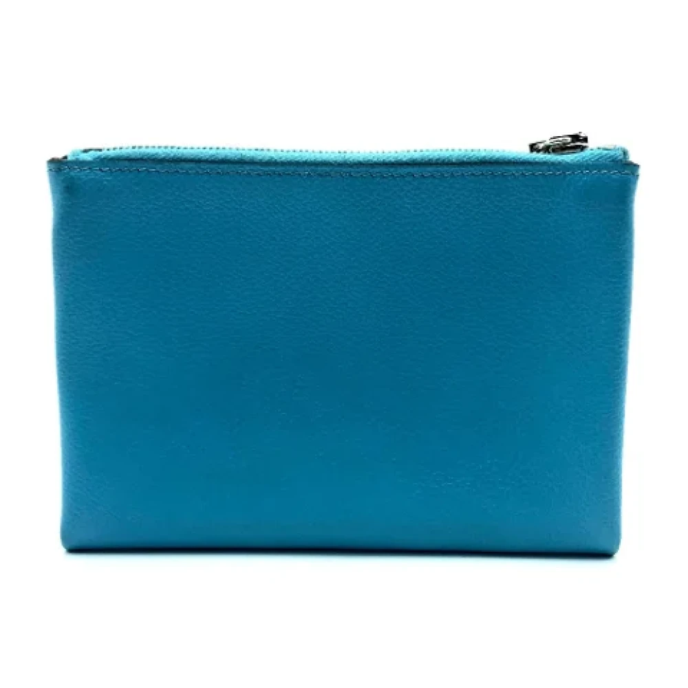 Hermès Vintage Pre-owned Leather pouches Blue Dames
