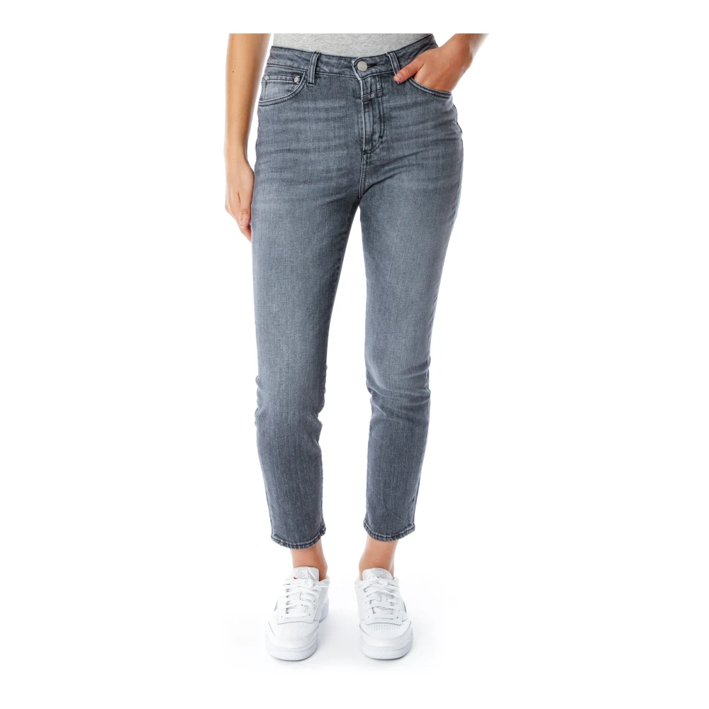 Closed Highwaist Slim Fit Cropped Jeans Gray Dames