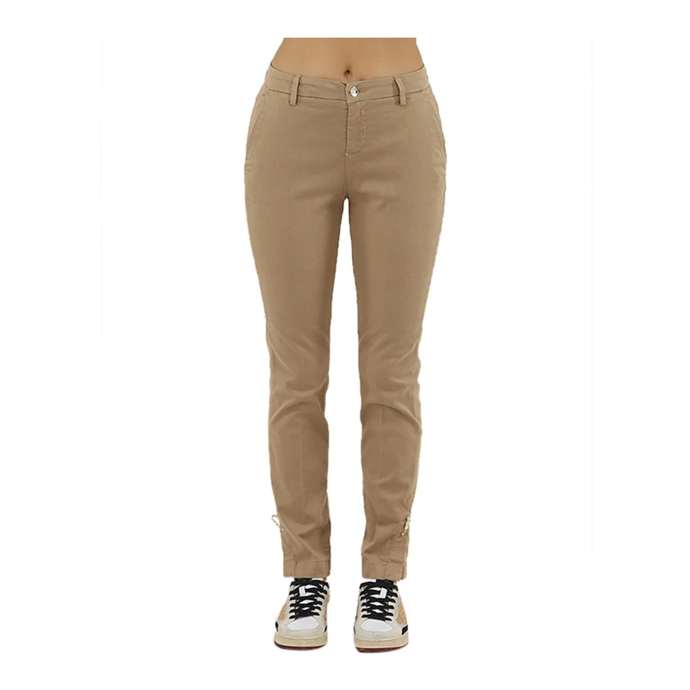 Liu Jo Beige Chino Broek voor Moderne Vrouwen Brown Dames