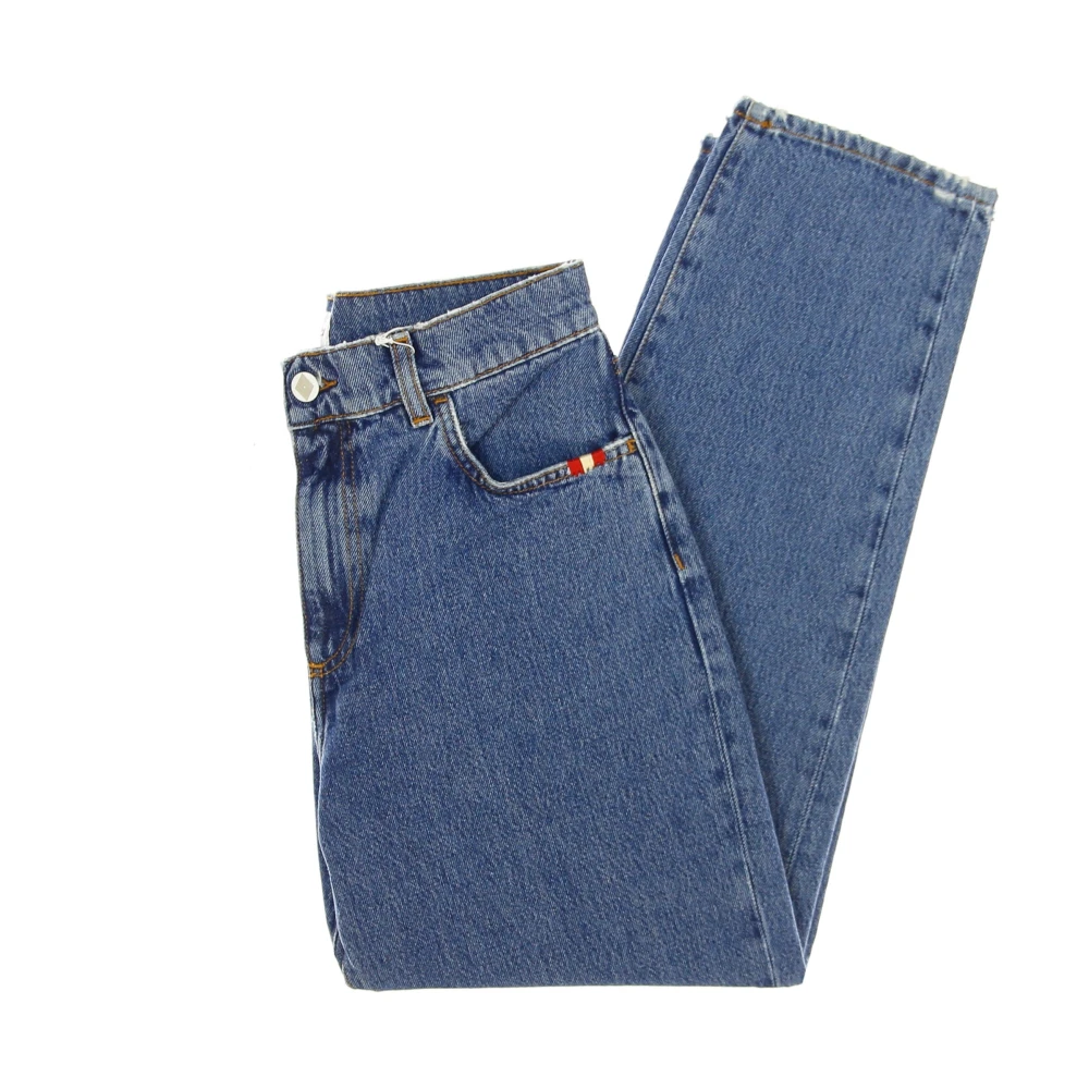 Amish Stone Wash Denim Dames Jeans Blue Dames