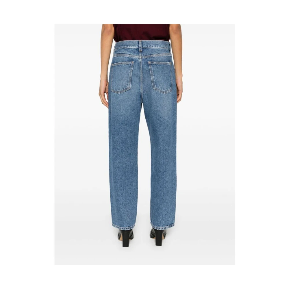 Armarium Indigo Blauwe Denim Jeans met Contraststiksels Blue Dames