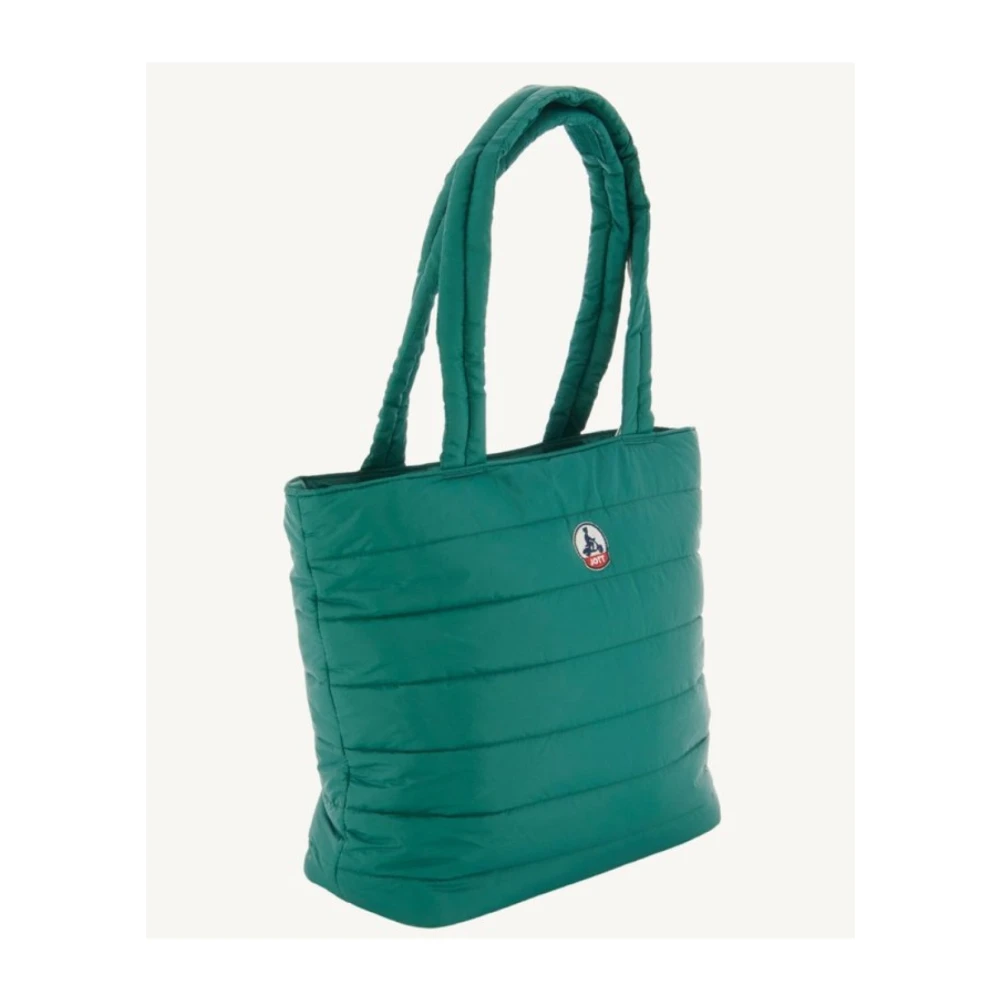 Jott Groene Schoudertas Patched Logo Green Dames
