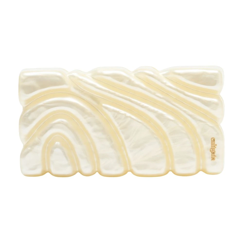 Cult Gaia Beige Aura Clutch - Female - Clutches - One Size - Bags