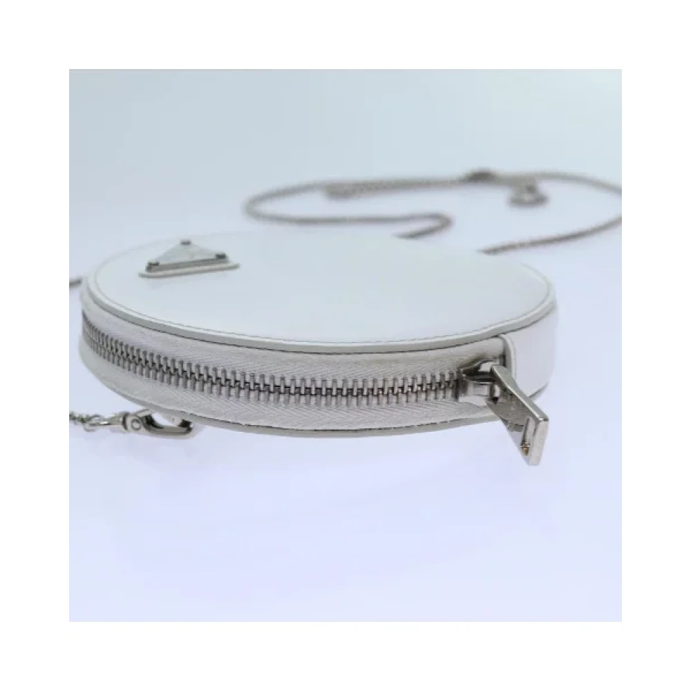 Prada Vintage Pre-owned Leather prada-bags White Dames