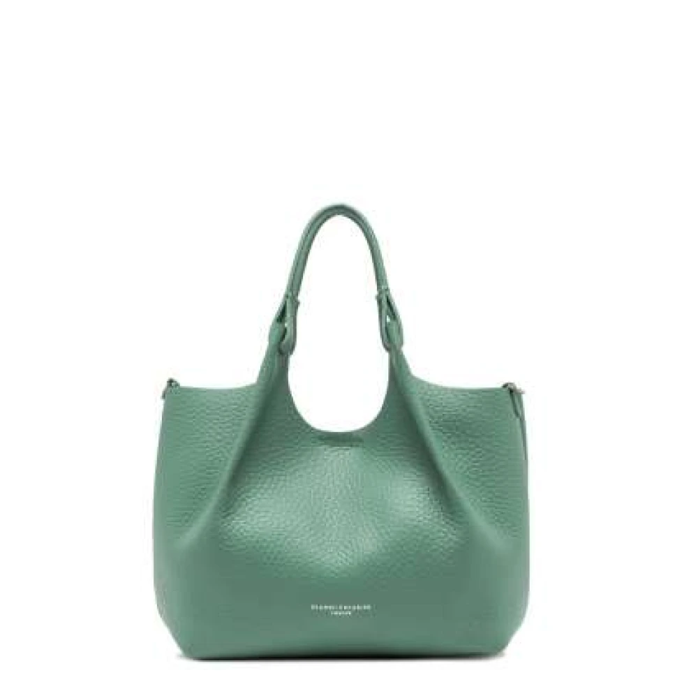 Gianni Chiarini Graanleer Medium Tas Mint Zand Green Dames