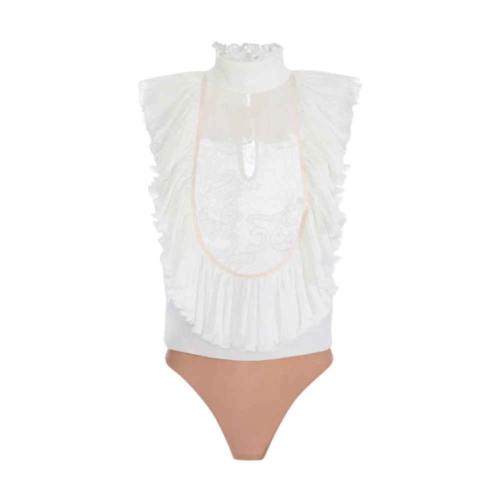 Elisabetta Franchi Donna Beige Top, L, New, - Immagine 3