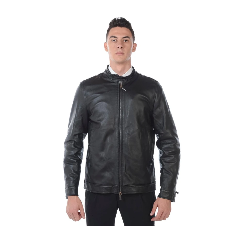 Jackets > Leather Jackets - - Daniele Alessandrini - Modalova