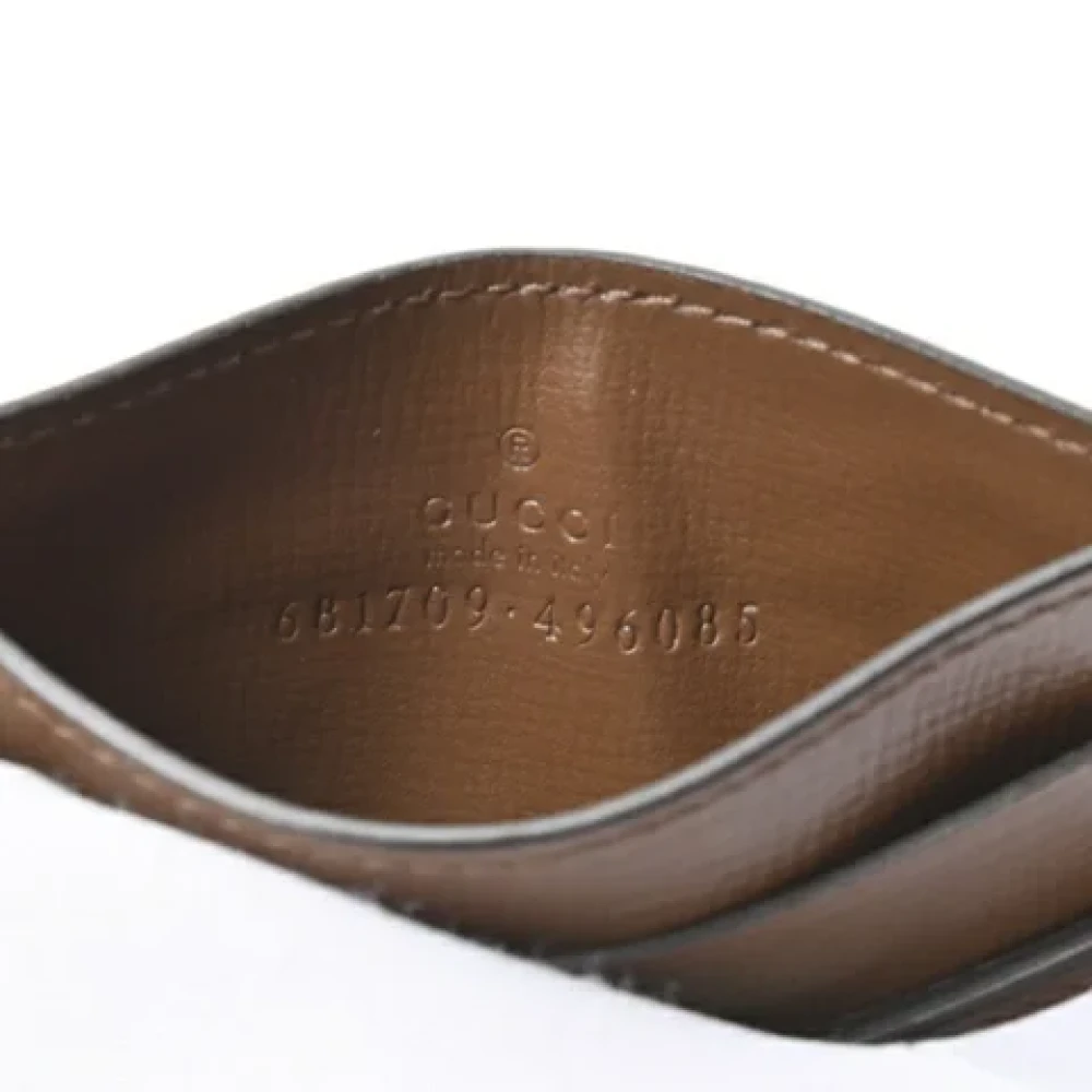 Gucci Vintage Pre-owned Canvas wallets Brown Dames