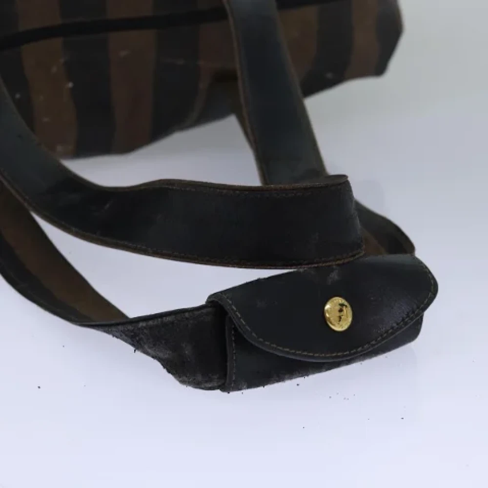 Fendi Vintage Pre-owned Nylon travel-bags Brown Dames