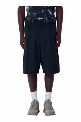 contrast-waistband-shorts