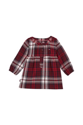 long-sleeve-tartan-dress