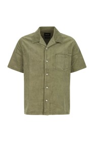 Camicia di velluto a coste verde oliva