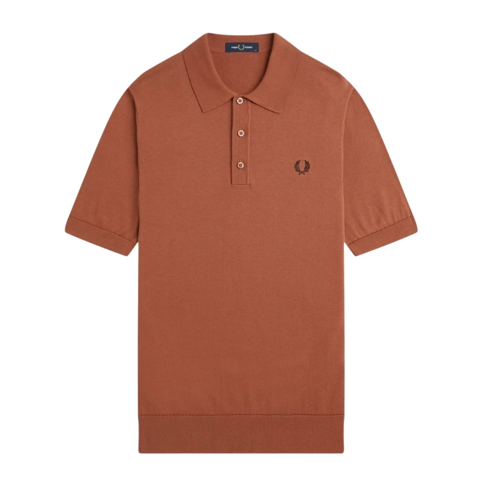 Fred Perry Men's Brown Polo Shirts, L, Classic Polo Shirt