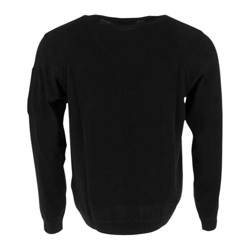 C.P. Company Zwarte Gebreide Truien met Ronde Hals Black Heren