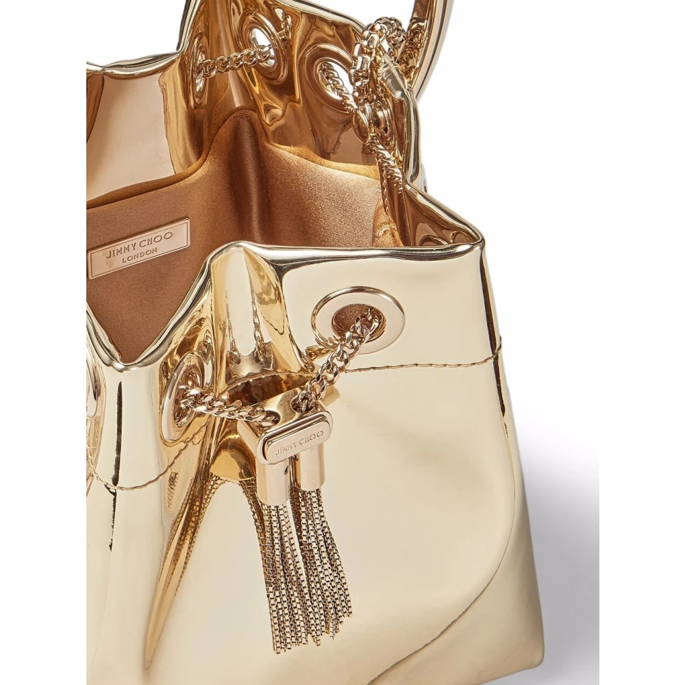 Jimmy Choo Gouden Bon Bucket Tas Yellow Dames