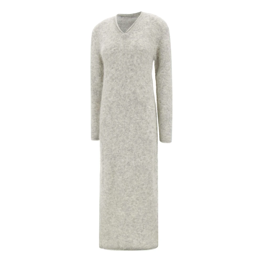 Holzweiler Zachte Grijze Alpaca Blend Jurk Gray Dames