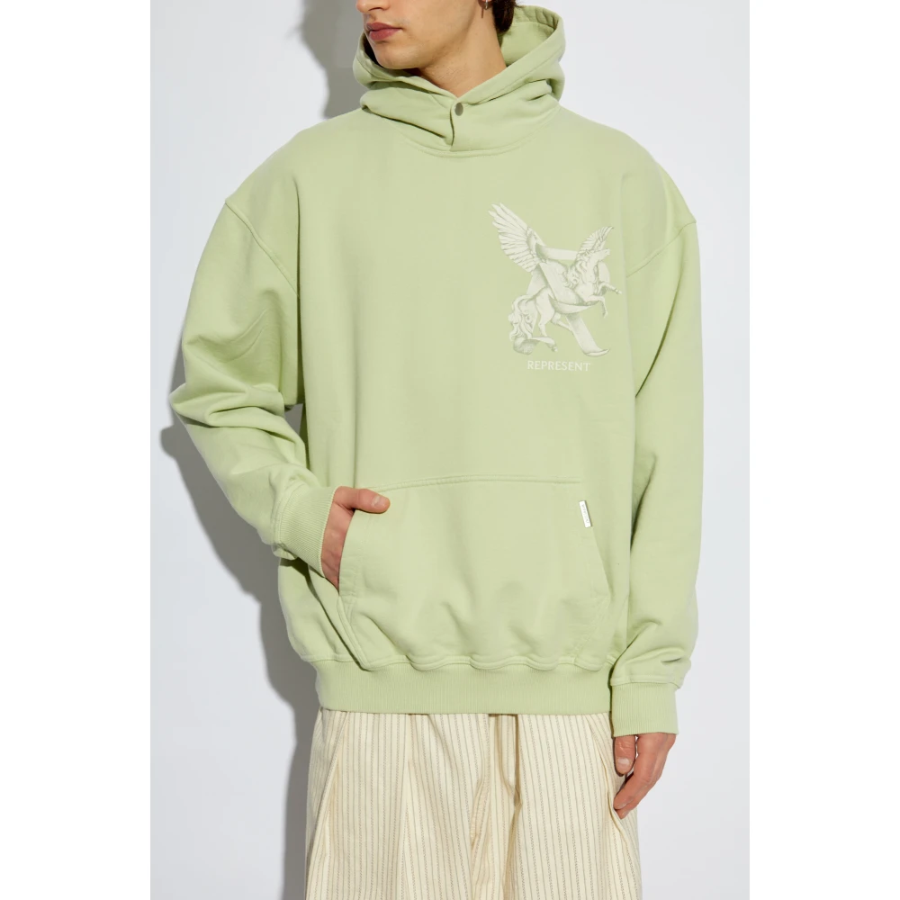 Represent Sweatshirts & Hoodies Green Heren