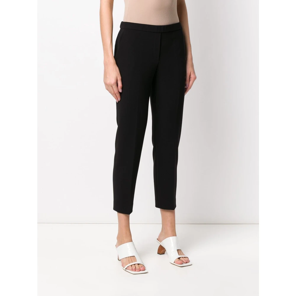 Theory Zwarte Korte Tapered Broek Black Dames