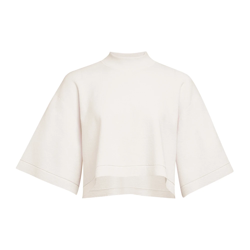Alaïa White T-Shirts, Female, Xs, Ribbed T-Shirts And Polos