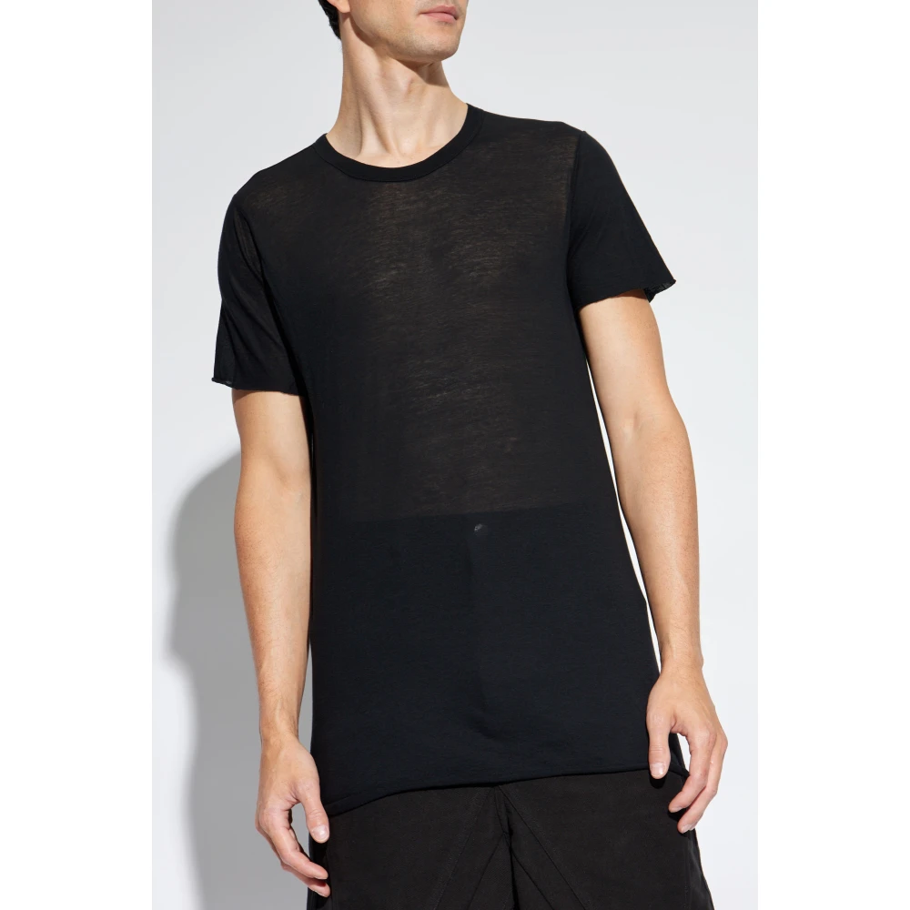Rick Owens Basic T-Shirt Black Heren