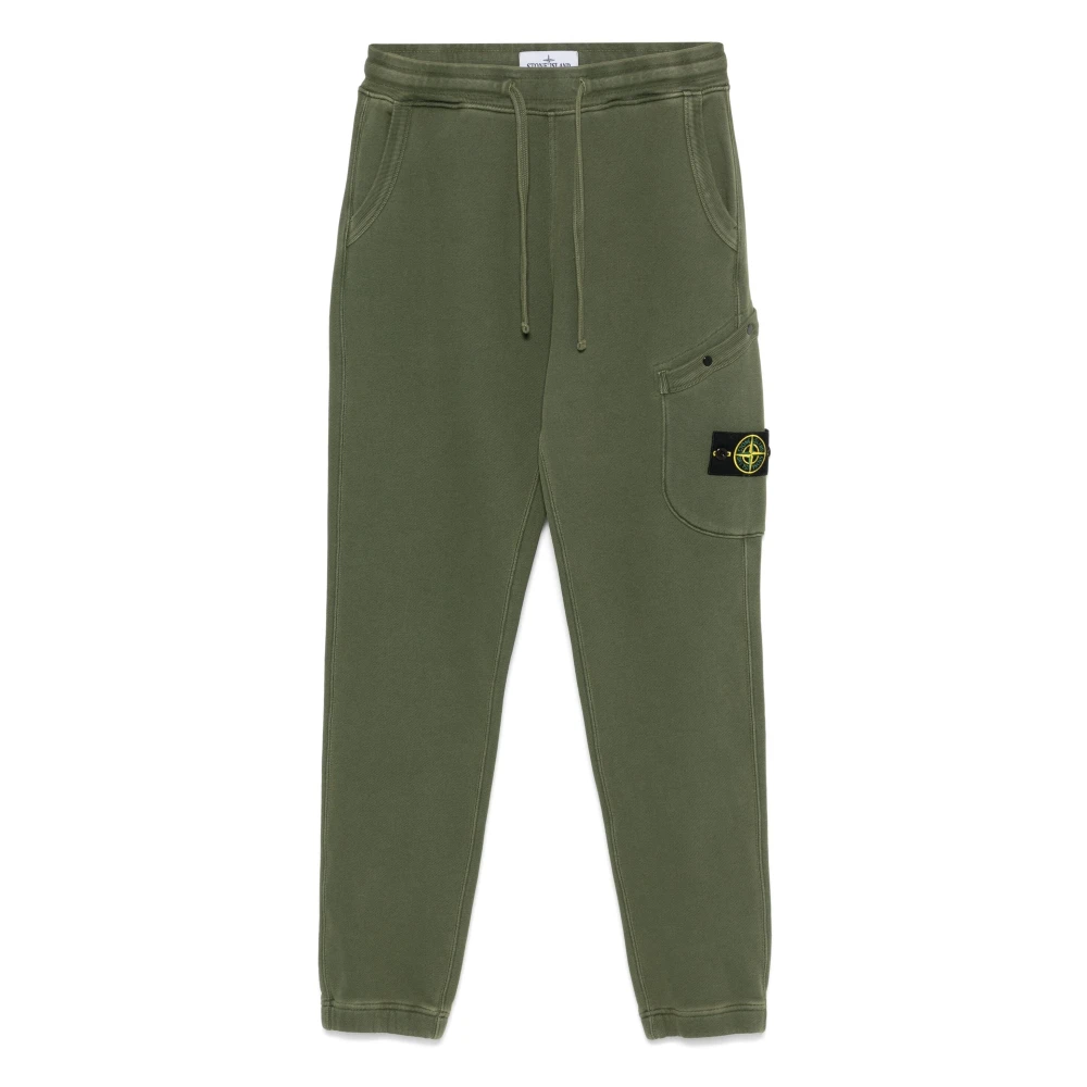 Stone Island Groene Jogger Zachte Zak Broek Green Heren