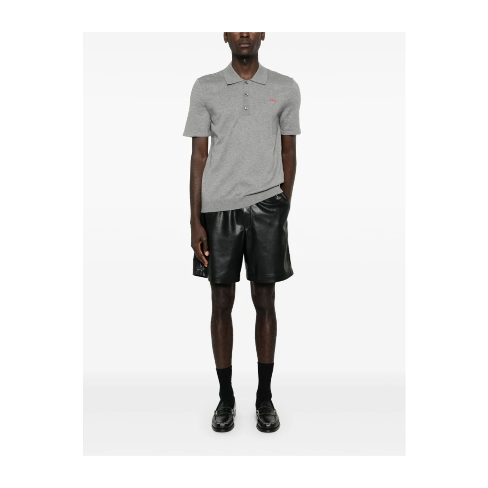 A.p.c. Grijze T-shirts Polos voor mannen Gray Heren
