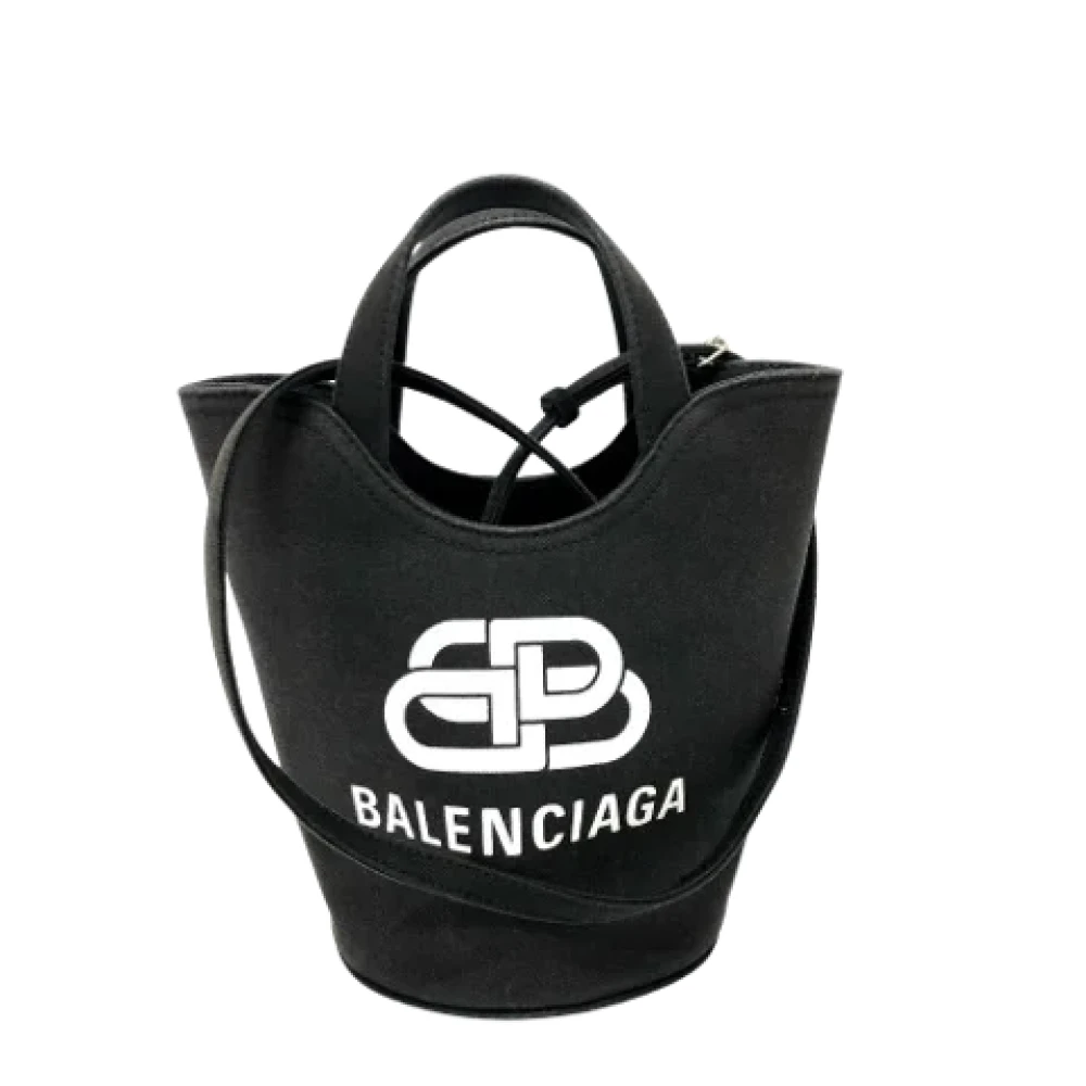 Balenciaga Vintage Pre-owned Fabric balenciaga-bags Black Dames