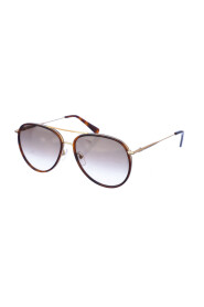 Okulary przeciwsłoneczne damskie z owalnymi brązowymi soczewkami
