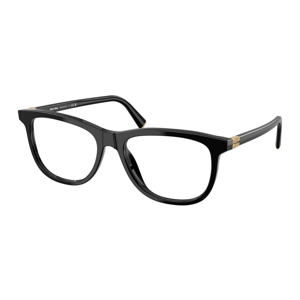 Miu Stijlvolle Brilmonturen in Goudkleur Black Dames