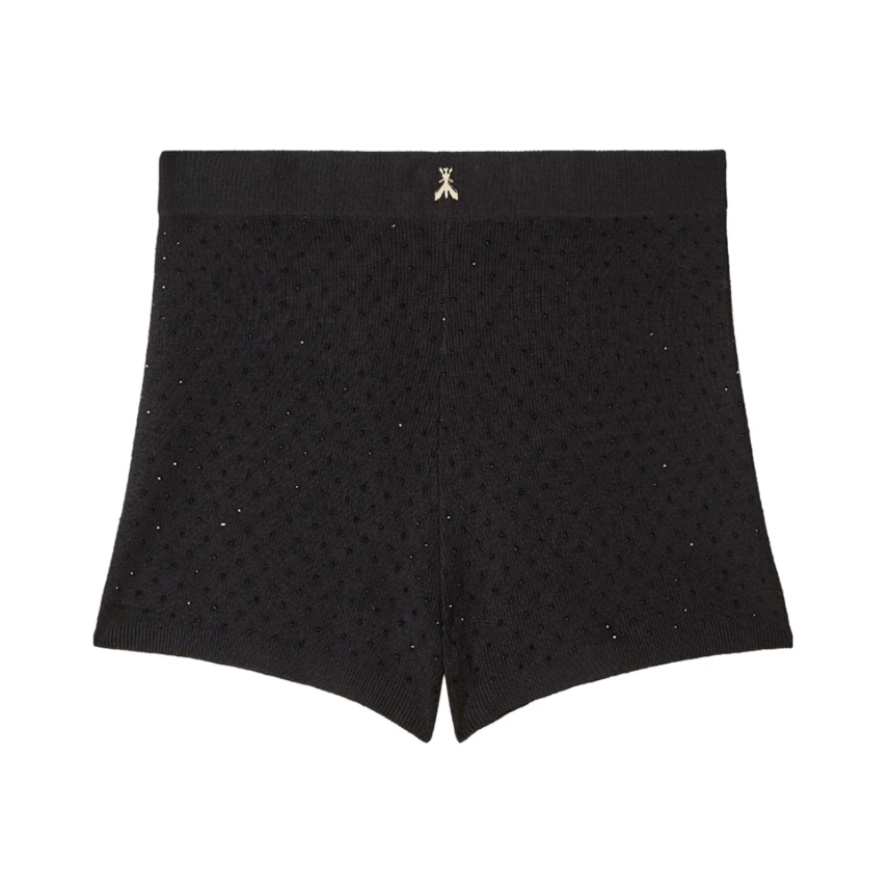 Patrizia Pepe Kvinno Svart Shorts Dam, Xs, Strassstickade Shorts