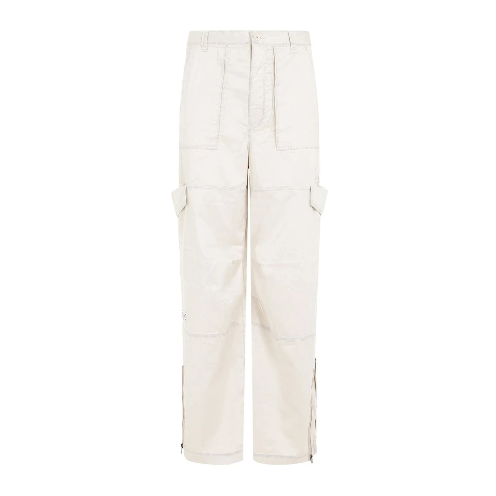 Acne Studios Cargo Broek met Wijde Pijpen Beige Heren