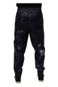 joggers-en-coton-bleu-fonce-a-imprime-jeu