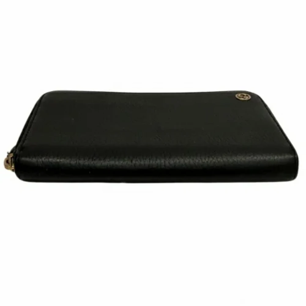 Gucci Vintage Pre-owned Leather wallets Black Dames