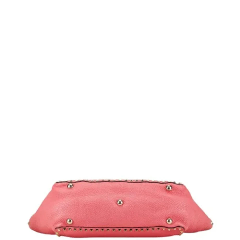 Valentino Vintage Pre-owned Leather shoulder-bags Pink Dames