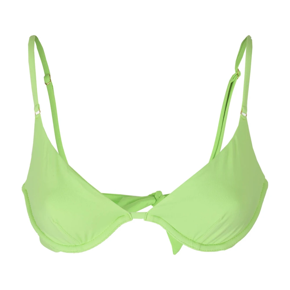 Melissa Odabash Trådlös Spets Bralette Green, Dam