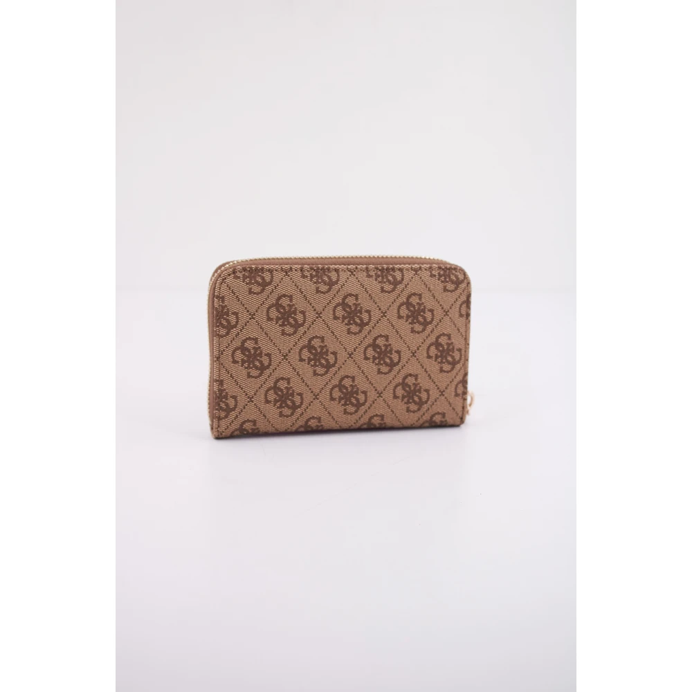 Guess Rits Portemonnees & Kaarthouders Laurel Stijl Brown Dames