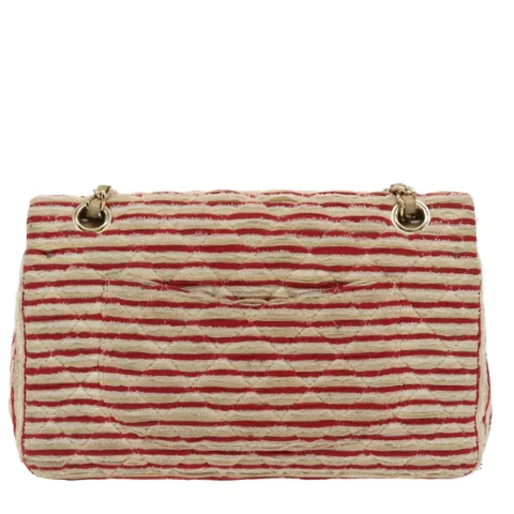 Chanel Vintage Pre-owned Canvas shoulder-bags Red Dames