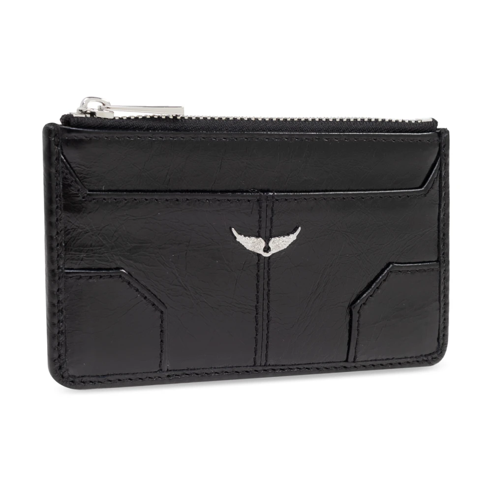 Zadig & Voltaire Leren portemonnee Black Dames